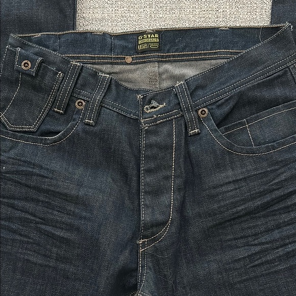 G-Star Blue Straight Jeans Classic Style Elwood Style - Picture 1 of 5
